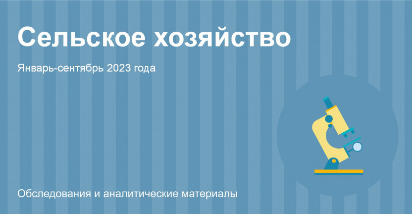 Сельское хозяйство в Республике Алтай. Январь-сентябрь 2023 года